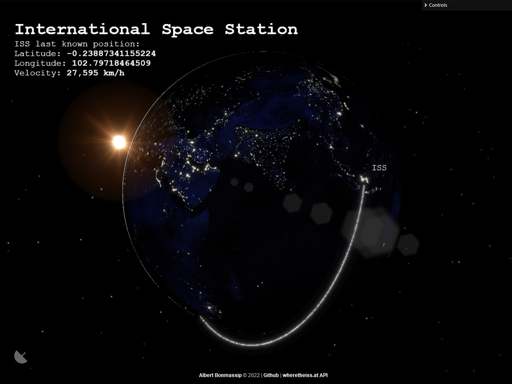 Three.js ISS Tracker